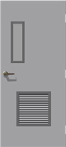 Door Isolated with Vent And Inner Decoration