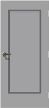 Door Isolated with Inner Decoration